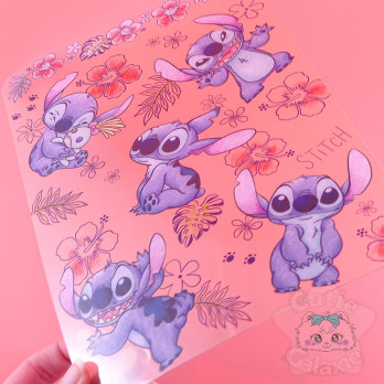 Support Feuille Disney Japan Stitch Transparent