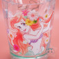 Grand Verre Ariel Collection Fleuris Turquoise Disney Japan