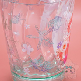 Verre Ariel Rose Fleuris Disney Japan