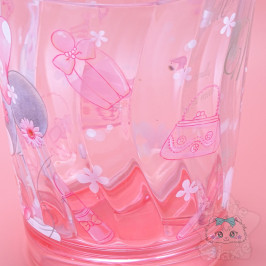 Verre Minnie Rose Fleuris Disney Japan