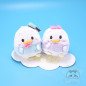 Lot de 2 Mini Peluches Ufufy Donald Et Daisy Disney Japan