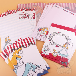 Set Papeterie Alice Au Pays Des Merveilles Disney Japon