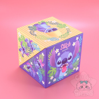 Boite Cube Bureau Mémo Post-it Pliable Stitch Disney Japan