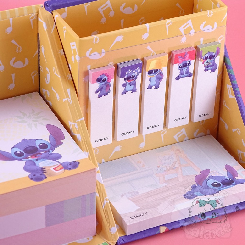 Boite Cube Bureau Mémo Post-it Pliable Stitch Disney Japan - Cutie