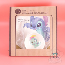 Lot Assiette Et Bol Stitch Disney Japan