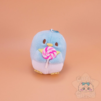 Petite Peluche Pingouin Coloré Pastel Sucette