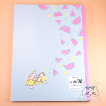 Carnet A4 Tic Et Tac Look Fruité Pastèque Petits Carreaux Disney Japon