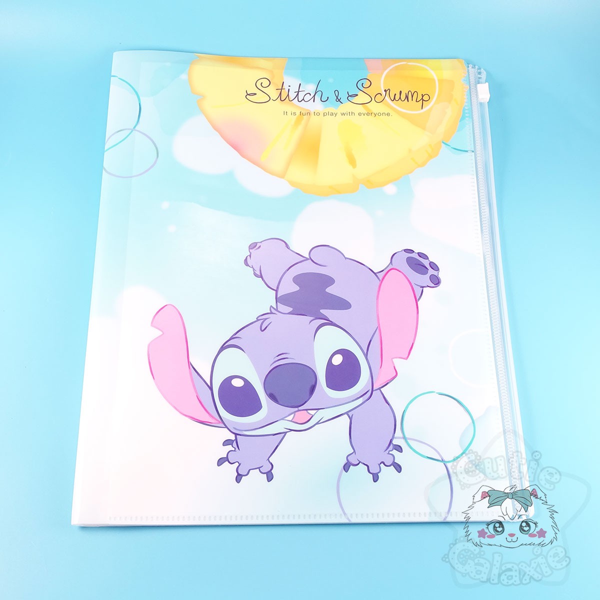 Pochette Plastique A4 Avec Rangements Stitch Disney Japan - Cutie Galaxie