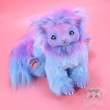 Créature Art Doll Poupée Handmade Bleue Multicolor