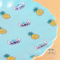 Assiette Stitch Lilo Et Stitch Ananas Bordure Ondulée Disney Japon