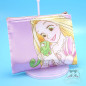 Pochette Trousse Tissus Plate Raiponce Pompon Disney Japon