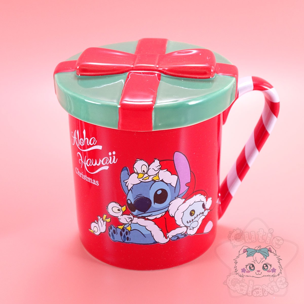 Tasse Stitch Lilo Et Stitch Avec Couvercle Edition Noël Disney