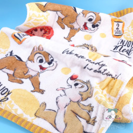 Serviette Visage Mains Tic Et Tac Look Burger Disney Japon