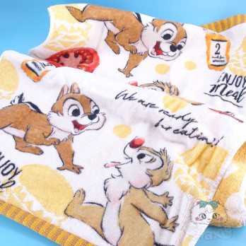 Serviette Visage Mains Tic Et Tac Look Burger Disney Japon