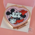 Double Miroir Forme Coeur Rose Gold Mickey Et Minnie Disney Japon