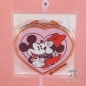 Double Miroir Forme Coeur Rose Gold Mickey Et Minnie Disney Japon
