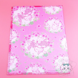Range Document Winnie L'Ourson Collection Sakura Rose Pailletés Disney Japon