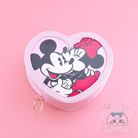 Pochette Porte-Monnaie Minnie Forme Coeur Disney Japon