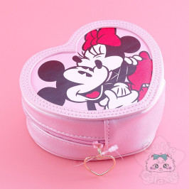 Pochette Porte-Monnaie Minnie Forme Coeur Disney Japon