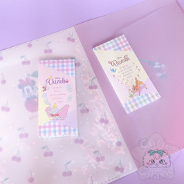 Double Range Document Pailleté Minnie Mouse Disney Japon