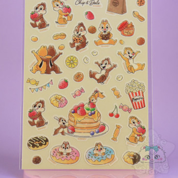 Planche Stickers Tic Et Tac Patisseries Disney Japon