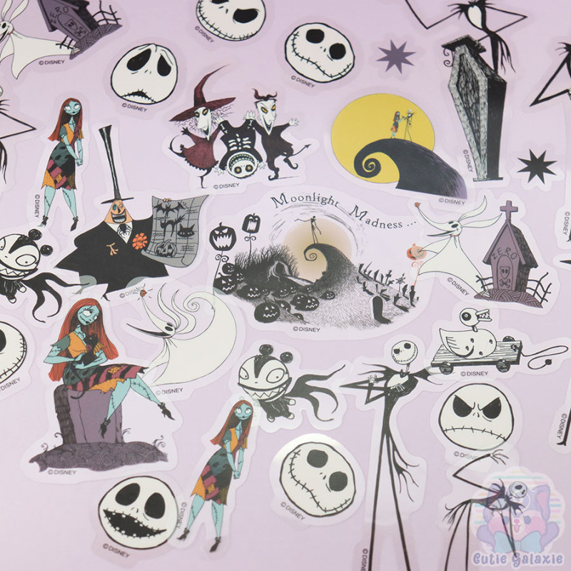 Lot Stickers Etrange Noël Mr Jack Skellington Transparents Disney Japon