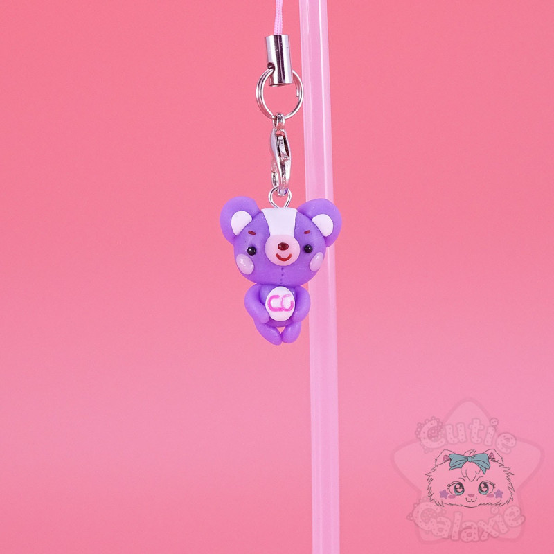 Handmade Strap Mini Bear Polymer Clay Fimo