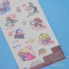 Planche 10 Timbres Mario