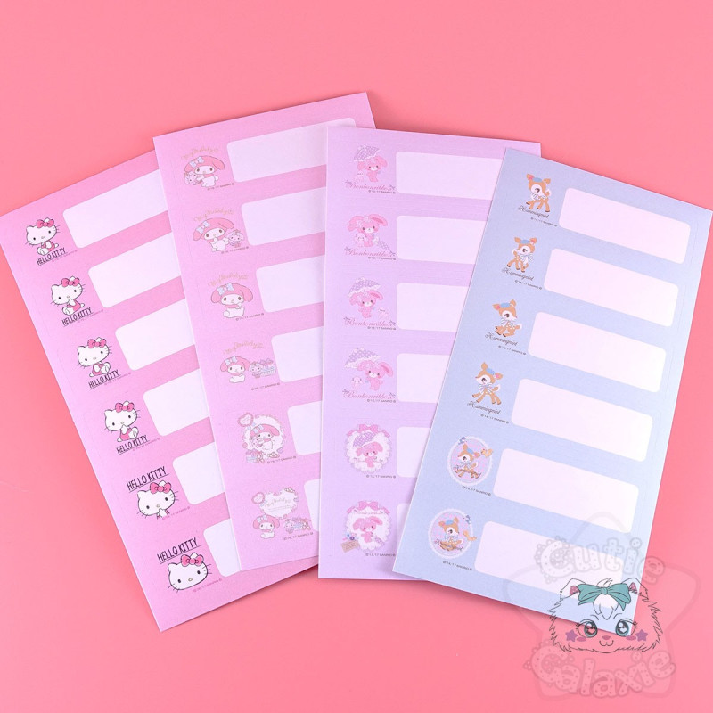 Feuille Etiquette Sanrio