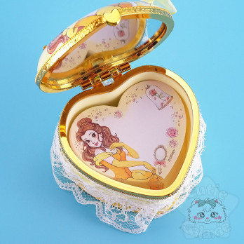 Boite Miroir Avec Mémo Princesse Disney Japan Belle La Belle Et La Bête